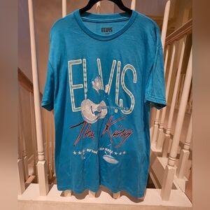 ELVIS Teal Graphic Tee